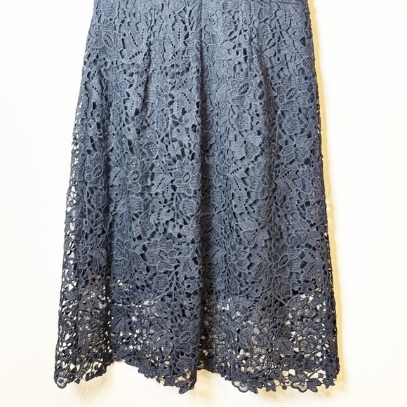 ASTR the Label V-Neck Lace Fit & Flare Dress Black L - Picture 13 of 16